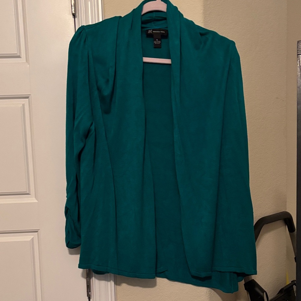 INC International Concepts Teal Women's Cardigan XL